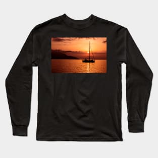 Beautiful Italian sunset on the sea of Isola D'Elba Long Sleeve T-Shirt